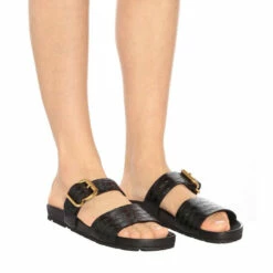 Prada Croc-effect Leather Slides -Cheap Prada Store unnamed file 4528