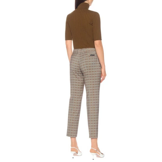 Prada Mid-rise Wool-blend Straight Pants 4 Prada Mid-rise Wool-blend Straight Pants - Image 2