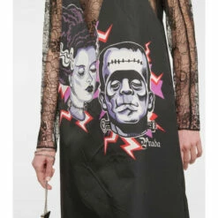 Prada Printed Lace Midi Dress -Cheap Prada Store unnamed file 4597
