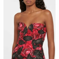 Prada Floral Crêpe-cady Midi Dress -Cheap Prada Store unnamed file 4643