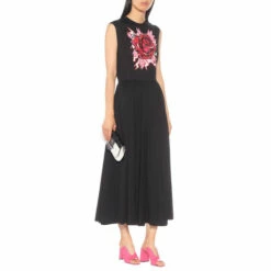 Prada Printed Cotton Midi Dress