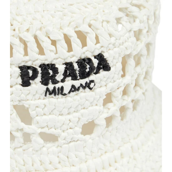 Prada Raffia-effect Bucket Hat 4 Prada Raffia-effect Bucket Hat - Image 2
