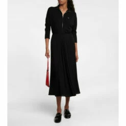 Prada Mockneck Midi Dress