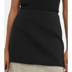 Prada Wool And Mesh Midi Skirt -Cheap Prada Store unnamed file 4714