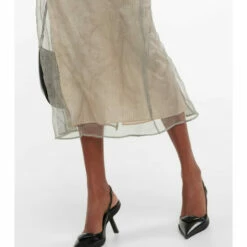 Prada Wool And Mesh Midi Skirt -Cheap Prada Store unnamed file 4715