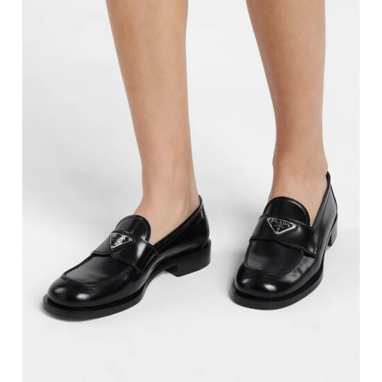 Prada Logo Leather Loafers 5 Prada Logo Leather Loafers - Image 3