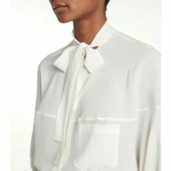Prada Tie-neck Silk Blouse -Cheap Prada Store unnamed file 4732