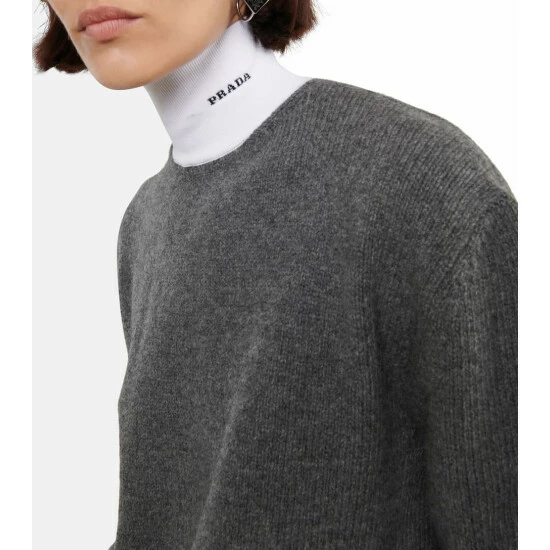Prada Wool, Cashmere, And Cotton Turtleneck Sweater 5 Prada Wool, Cashmere, And Cotton Turtleneck Sweater - Image 3