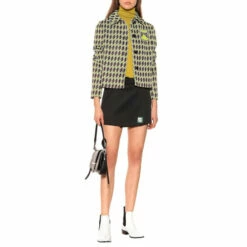 Prada Technical Jersey Miniskirt