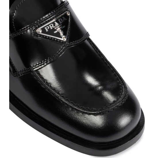 Prada Logo Leather Loafers 7 Prada Logo Leather Loafers - Image 5