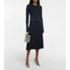 Prada Wool-blend Lamé Midi Dress -Cheap Prada Store unnamed file 4742