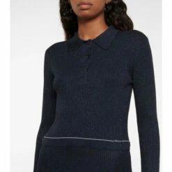 Prada Wool-blend Lamé Midi Dress -Cheap Prada Store unnamed file 4744