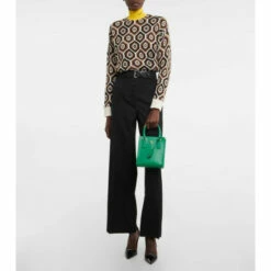 Prada Intarsia Wool-blend Turtleneck Sweater