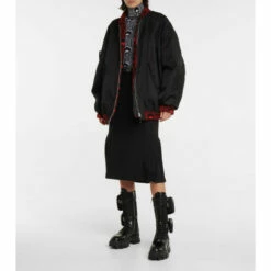 Prada Monolith Leather Knee-high Boots
