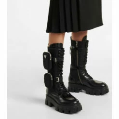 Prada Monolith Leather Knee-high Boots -Cheap Prada Store unnamed file 4753