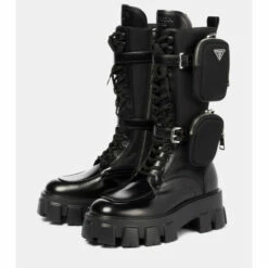 Prada Monolith Leather Knee-high Boots -Cheap Prada Store unnamed file 4754