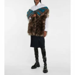 Prada Faux Fur Shawl