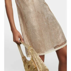 Prada Crystal-embellished Mesh Minidress -Cheap Prada Store unnamed file 4788