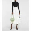 Prada Pleated Cotton Jersey Midi Skirt -Cheap Prada Store unnamed file 4794