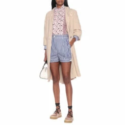 Prada Striped Cotton Shorts