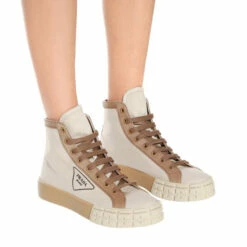 Prada Wheel High-top Canvas Sneakers -Cheap Prada Store unnamed file 4876