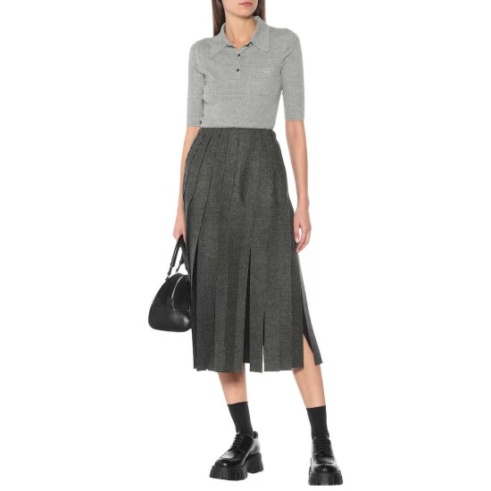 Prada Stretch-wool Polo Top 3 Prada Stretch-wool Polo Top