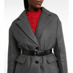 Prada Belted Wool And Cashmere Jacket -Cheap Prada Store unnamed file 4933
