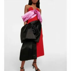 Prada Asymmetric Wool And Silk Dress -Cheap Prada Store unnamed file 4951