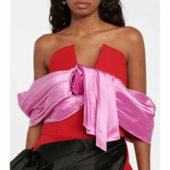 Prada Asymmetric Wool And Silk Dress -Cheap Prada Store unnamed file 4952