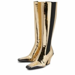 Prada Mirrored Leather Knee-high Boots -Cheap Prada Store unnamed file 4985