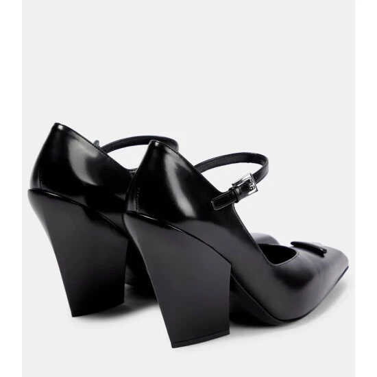 Prada Logo Leather Pumps 4 Prada Logo Leather Pumps - Image 2