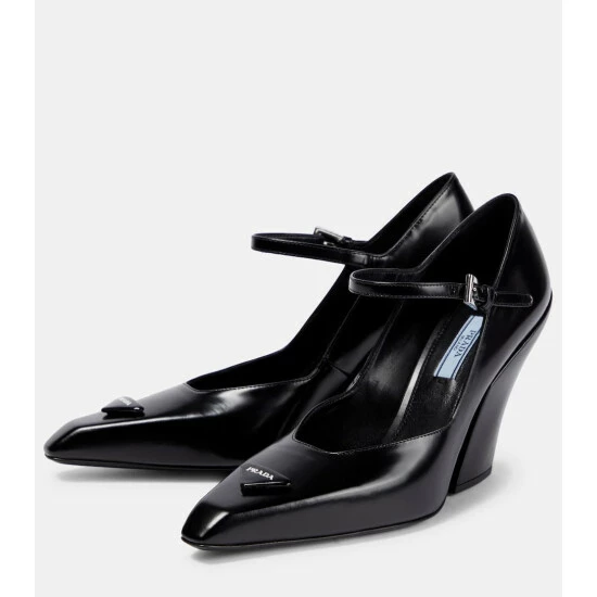 Prada Logo Leather Pumps 6 Prada Logo Leather Pumps - Image 4