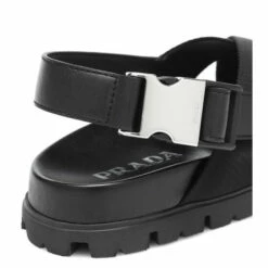 Prada Crossover Leather And Nylon Sandals -Cheap Prada Store unnamed file 5004