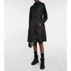 Prada Shearling-trimmed Leather Ankle Boots