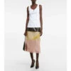 Prada Patchwork Leather And Mesh Midi Skirt -Cheap Prada Store unnamed file 5094