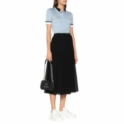 Prada Silk Knit Polo Shirt