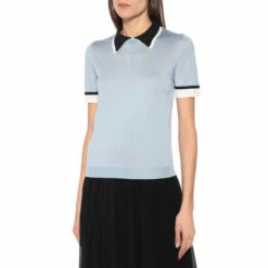 Prada Silk Knit Polo Shirt -Cheap Prada Store unnamed file 5123