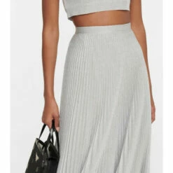 Prada Lamé Midi Skirt -Cheap Prada Store unnamed file 5126