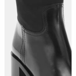 Prada Nylon And Leather Knee-high Boots -Cheap Prada Store unnamed file 5131