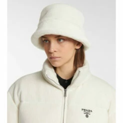 Prada Shearling Bucket Hat