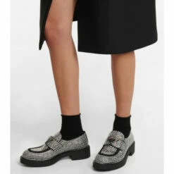 Prada Crystal-embellished Loafers -Cheap Prada Store unnamed file 5174