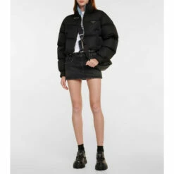 Prada Re-Nylon Cropped Down Jacket