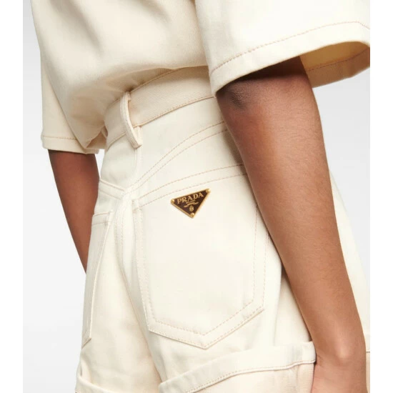 Prada High-rise Denim Shorts 6 Prada High-rise Denim Shorts - Image 4