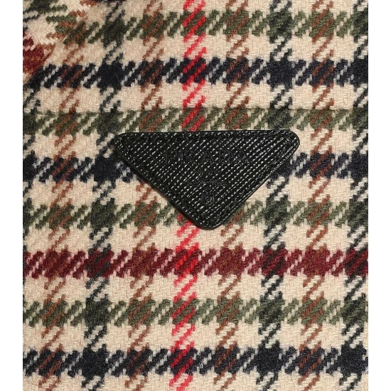 Prada Checked Wool And Cashmere Coat 5 Prada Checked Wool And Cashmere Coat - Image 3