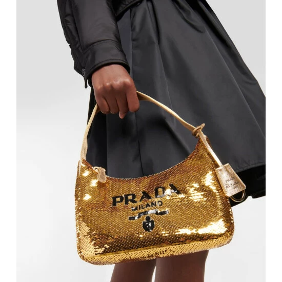 Prada Re-Edition 2000 Mini Sequined Shoulder Bag 3 Prada Re-Edition 2000 Mini Sequined Shoulder Bag
