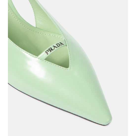 Prada Leather Slingback Pumps 7 Prada Leather Slingback Pumps - Image 5