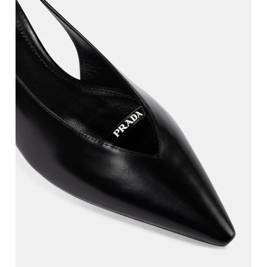 Prada Leather Slingback Pumps 7 Prada Leather Slingback Pumps - Image 5