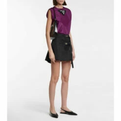 Prada Leather Slingback Flats