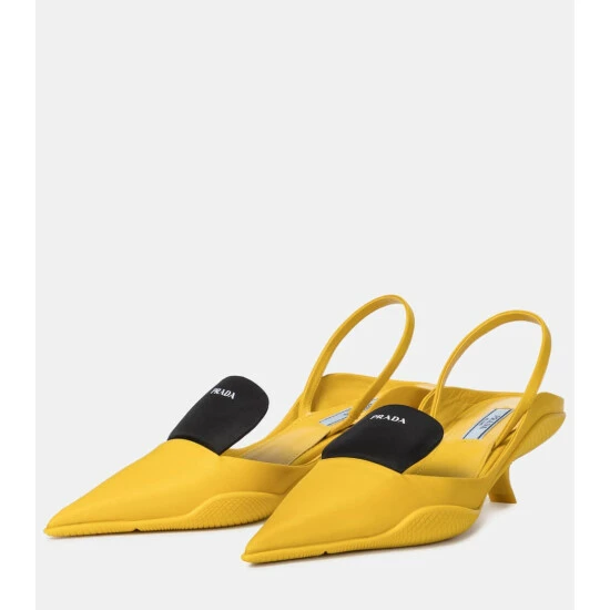 Prada Nylon Slingback Pumps 6 Prada Nylon Slingback Pumps - Image 4
