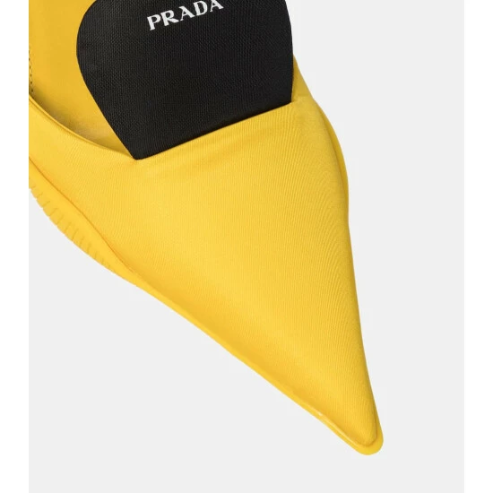 Prada Nylon Slingback Pumps 7 Prada Nylon Slingback Pumps - Image 5